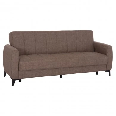 ΚΑΝΑΠΕΣ ΚΡΕΒΑΤΙ ΜΕ ΑΠΟΘ.ΧΩΡΟ TΡΙΘΕΣΙΟΣ NIKKO HM3292.02 ΚΑΦΕ ΥΦΑΣΜΑ 209x76x83Υεκ.