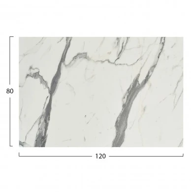 ΕΠΙΦΑΝΕΙΑ ΤΡΑΠΕΖΙΟΥ HPL ΟΡΘΟΓΩΝΙΑ HM5840.31 WHITE MARBLE 120x80εκ.