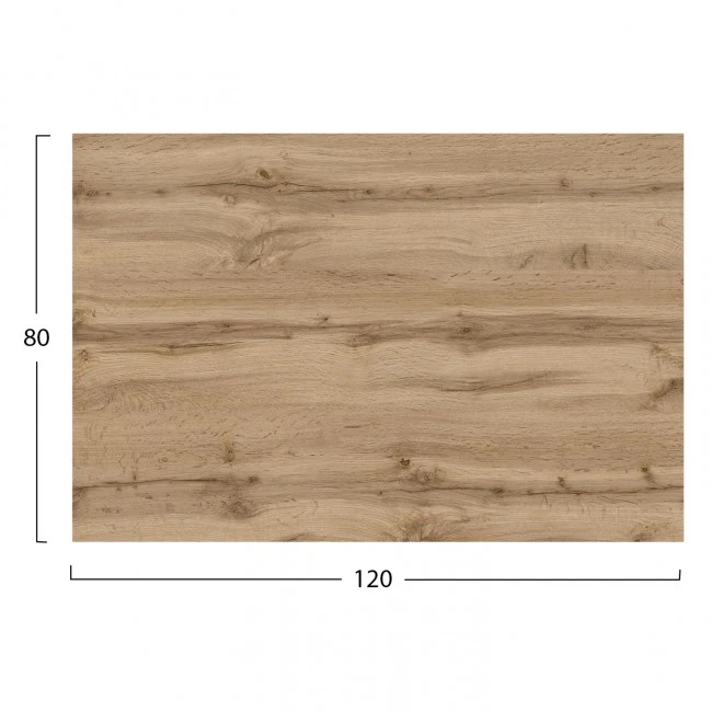 ΕΠΙΦΑΝΕΙΑ ΤΡΑΠΕΖΙΟΥ HPL ΟΡΘΟΓΩΝΙΑ HM5840.36 SONAMA OAK 120x80εκ.