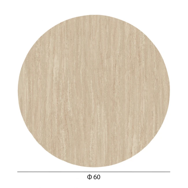 ΕΠΙΦΑΝΕΙΑ ΤΡΑΠΕΖΙΟΥ HPL ΣΤΡΟΓΓΥΛΗ HM5841.35 TRAVERTINE Φ60εκ.