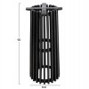 ΒΑΣΗ BAR STAND ΕΣΩΤ.ΧΩΡΟΥ ΜΕΣ.ΥΨΟΥΣ ΣΤΡΟΓΓΥΛΗ FRANTZ HM9857.12 MINDI ΞΥΛΟ ΣΕ ΜΑΥΡΟ Φ40x90Υεκ.