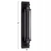 ΑΠΛΙΚΑ ΤΟΙΧΟΥ 2ΦΩΤΗ BEACON HM4463 ΜΕΤΑΛΛΟ ΣΕ ΜΑΥΡΟ 10x10x47Υεκ.