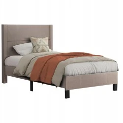 ΚΡΕΒΑΤΙ TRILLOP HM667.15 ΜΠΕΖ ΥΦΑΣΜΑ ΓΙΑ ΜΟΝΟ ΣΤΡΩΜΑ 120X200εκ.