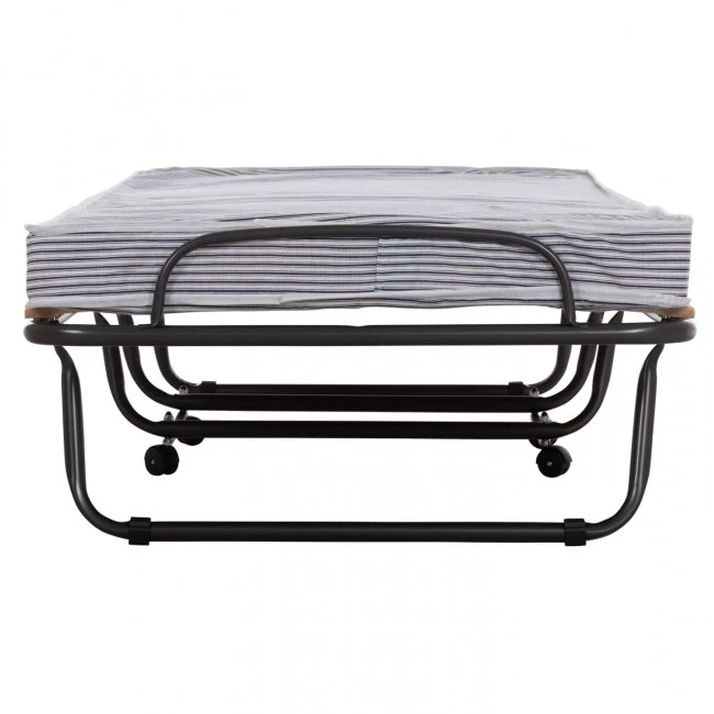 ΚΡΕΒΑΤΙ-ΡΑΝΤΖΟ ΙΤΑΛΙΑΣ NOBLE HM393.01 ΜΕΤΑΛΛΙΚΟ ΜΕ ΡΟΔΕΣ & ΣΤΡΩΜΑ 9εκ ΜΠΛΕ-ΛΕΥΚΟ 80x182x37.5Υεκ.