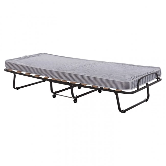 ΚΡΕΒΑΤΙ-ΡΑΝΤΖΟ ΙΤΑΛΙΑΣ NOBLE HM393.01 ΜΕΤΑΛΛΙΚΟ ΜΕ ΡΟΔΕΣ & ΣΤΡΩΜΑ 9εκ ΜΠΛΕ-ΛΕΥΚΟ 80x182x37.5Υεκ.