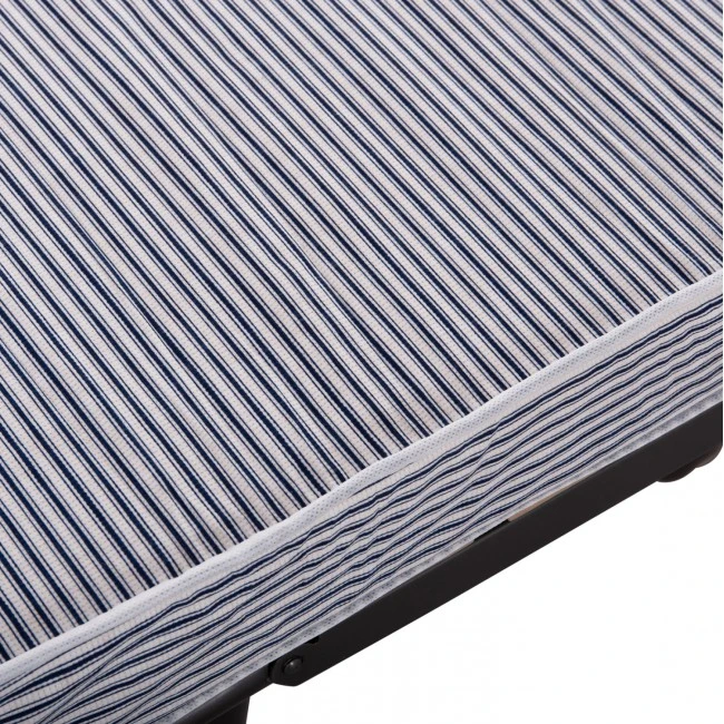 ΚΡΕΒΑΤΙ-ΡΑΝΤΖΟ ΙΤΑΛΙΑΣ NOBLE HM393.01 ΜΕΤΑΛΛΙΚΟ ΜΕ ΡΟΔΕΣ & ΣΤΡΩΜΑ 9εκ ΜΠΛΕ-ΛΕΥΚΟ 80x182x37.5Υεκ.