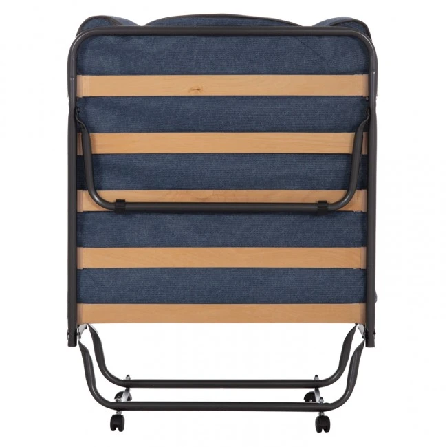 ΚΡΕΒΑΤΙ-ΡΑΝΤΖΟ ΙΤΑΛΙΑΣ NOBLE HM393.02 ΜΕΤΑΛΛΙΚΟ ΜΕ ΡΟΔΕΣ & ΣΤΡΩΜΑ 9εκ ΓΚΡΙ 80x182x37.5Υεκ.