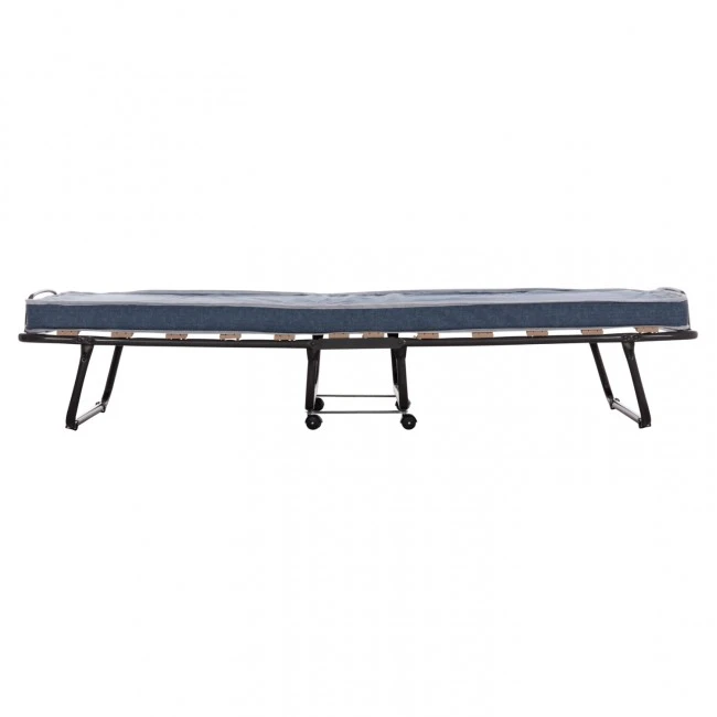 ΚΡΕΒΑΤΙ-ΡΑΝΤΖΟ ΙΤΑΛΙΑΣ SLADE HM604.03 ΜΕΤΑΛ. ΜΕ ΡΟΔΕΣ & ΣΤΡΩΜΑ 6,5εκ ΟΨΗ ΤΖΙΝ 80x183x37,5Yεκ