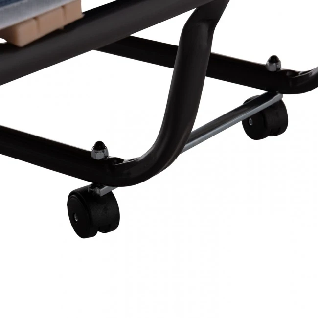 ΚΡΕΒΑΤΙ-ΡΑΝΤΖΟ ΙΤΑΛΙΑΣ SLADE HM604.03 ΜΕΤΑΛ. ΜΕ ΡΟΔΕΣ & ΣΤΡΩΜΑ 6,5εκ ΟΨΗ ΤΖΙΝ 80x183x37,5Yεκ