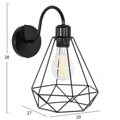 ΑΠΛΙΚΑ ΤΟΙΧΟΥ MILID HM4468 ΜΕΤΑΛΛΟ ΣΕ ΜΑΥΡΟ 20x27x28Υεκ.