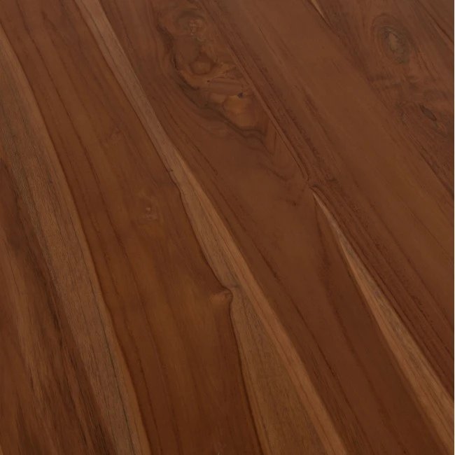 ΤΡΑΠΕΖΙ ΤΡΑΠΕΖΑΡΙΑΣ ΣΤΡΟΓΓΥΛΟ RODER HM9896 ΞΥΛΟ ΤΕΑΚ- 3εκ. πάχος επιφ.- Φ130x79,5Υεκ