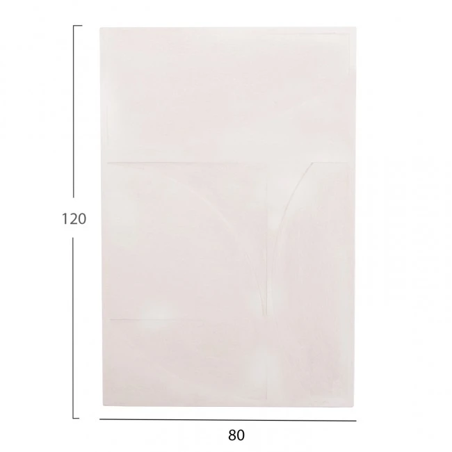 ΠΙΝΑΚΑΣ ΣΕΙΡΑ SANTORINI HM4506 MDF ΣΕ ΥΠΟΛΕΥΚΟ ΧΡΩΜΑ 80x4(πάχος)x120Υεκ.