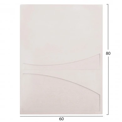 ΠΙΝΑΚΑΣ ΟΡΘΟΓΩΝΙΟΣ ΣΕΙΡΑ SANTORINI HM4510 MDF ΣΕ ΥΠΟΛΕΥΚΟ ΧΡΩΜΑ 60x4(πάχος)x80Υεκ.