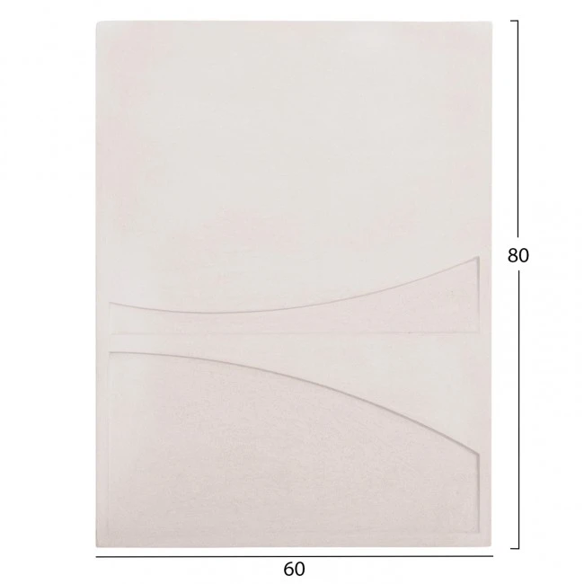 ΠΙΝΑΚΑΣ ΟΡΘΟΓΩΝΙΟΣ ΣΕΙΡΑ SANTORINI HM4510 MDF ΣΕ ΥΠΟΛΕΥΚΟ ΧΡΩΜΑ 60x4(πάχος)x80Υεκ.