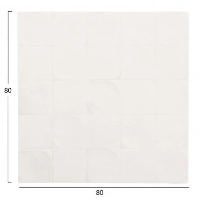 ΠΙΝΑΚΑΣ ΤΕΤΡΑΓΩΝΟΣ ΣΕΙΡΑ SANTORINI HM4516 MDF ΣΕ ΥΠΟΛΕΥΚΟ ΧΡΩΜΑ 80x4,5(πάχος)x80Υεκ.