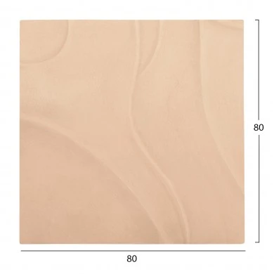 ΠΙΝΑΚΑΣ ΤΕΤΡΑΓΩΝΟΣ ΣΕΙΡΑ SANTORINI HM4520 MDF ΣΕ ΜΠΕΖ ΧΡΩΜΑ 80x4(πάχος)x80Υεκ.