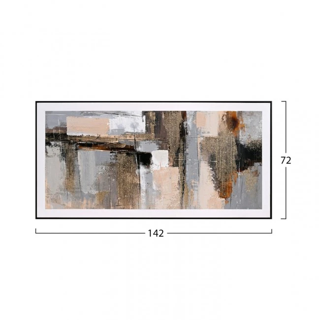 ΠΙΝΑΚΑΣ ΤΟΙΧΟΥ SEDIMENT HM4551 ΜΕ ΚΟΡΝΙΖΑ ΜΑΥΡΗ-ΚΑΜΒΑΣ 142x4.5x72Υεκ