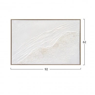 ΠΙΝΑΚΑΣ TOIXOY SEDIMENT HM4555 ΜΕ ΚΟΡΝΙΖΑ ΜΠΕΖ-ΚΑΜΒΑΣ ΣΕ ΛΕΥΚΕΣ ΑΠΟΧΡΩΣΕΙΣ 92x4,5x62Υεκ.