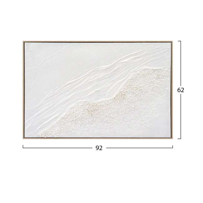 ΠΙΝΑΚΑΣ TOIXOY SEDIMENT HM4555 ΜΕ ΚΟΡΝΙΖΑ ΜΠΕΖ-ΚΑΜΒΑΣ ΣΕ ΛΕΥΚΕΣ ΑΠΟΧΡΩΣΕΙΣ 92x4,5x62Υεκ.