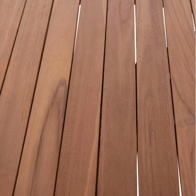 ΕΠΙΦΑΝΕΙΑ ΤΡΑΠΕΖΙΟΥ ΣΤΡΟΓΓΥΛΗ HM18133 ΞΥΛΟ TEAK--ΦΥΣΙΚΟ Φ70x4(πάχος)εκ.