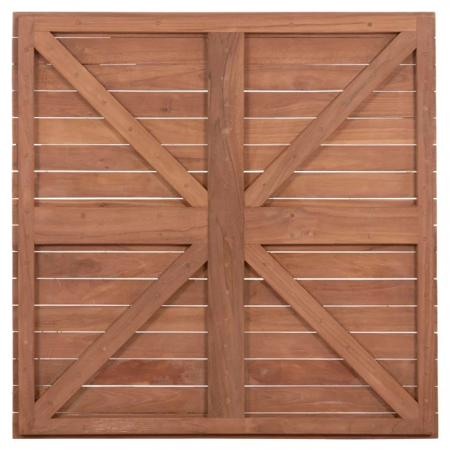 ΕΠΙΦΑΝΕΙΑ ΤΡΑΠΕΖΙΟΥ ΤΕΤΡΑΓΩΝΗ HM18137 ΞΥΛΟ TEAK--ΦΥΣΙΚΟ 80x80x4(πάχος)εκ.