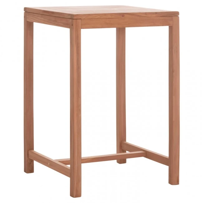 ΤΡΑΠΕΖΙ ΜΠΑΡ ΤΕΤΡΑΓΩΝΟ PRESSCOT HM18113 ΞΥΛΟ TEAK ΣΕ ΦΥΣΙΚΟ 70x70x105Υεκ.