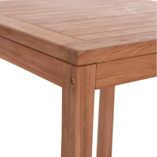 ΤΡΑΠΕΖΙ ΜΠΑΡ ΤΕΤΡΑΓΩΝΟ PRESSCOT HM18113 ΞΥΛΟ TEAK ΣΕ ΦΥΣΙΚΟ 70x70x105Υεκ.
