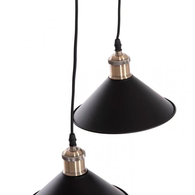 ΦΩΤΙΣΤΙΚΟ ΟΡΟΦΗΣ 2ΦΩΤΟ BELL HM7531.11 ΜΑΥΡΟ ΜΕΤΑΛΛΟ-ΧΑΛΚΙΝΟ ΝΤΟΥΙ Φ21,5x135Υεκ.