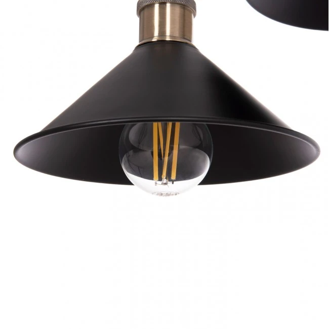 ΦΩΤΙΣΤΙΚΟ ΟΡΟΦΗΣ 2ΦΩΤΟ BELL HM7531.11 ΜΑΥΡΟ ΜΕΤΑΛΛΟ-ΧΑΛΚΙΝΟ ΝΤΟΥΙ Φ21,5x135Υεκ.