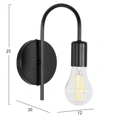 ΑΠΛΙΚΑ ΤΟΙΧΟΥ KRAMER HM4657.01 ΜΕΤΑΛΛΟ ΣΕ ΜΑΥΡΟ 12x20x25Υεκ.