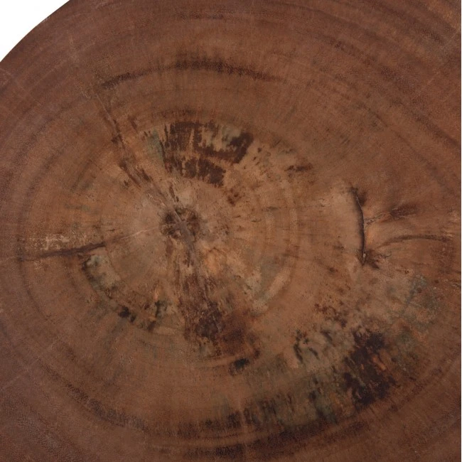 ΣΚΑΜΠΟ-ΤΡΑΠΕΖΑΚΙ ΚΥΛΙΝΔΡΙΚΟ FEBRY HM9908 ΜΑΣΙΦ ΞΥΛΟ SUAR ΦΥΣΙΚΟ Φ39,5x45,5Υεκ.