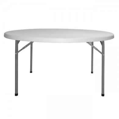 ΤΡΑΠΕΖΙ CATERING-ΣΥΝΕΔΡΙΟΥ ΣΤΡΟΓΓΥΛΟ HM5062 Φ122Χ74εκ ΠΤΥΣΣΟΜΕΝΟ