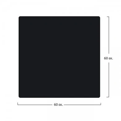 ΕΠΙΦΑΝΕΙΑ ΤΡΑΠΕΖΙΟΥ COMPACT HPL 60x60 εκ. ΜΑΥΡΗ HM5160.03