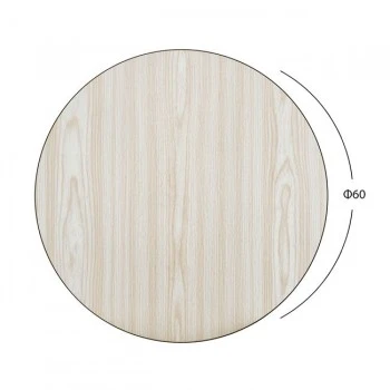 ΕΠΙΦΑΝΕΙΑ ΤΡΑΠΕΖΙΟΥ ΑΠΟ MDF Φ60 HM8436.03 ΔΡΥΣ ΜΑΥΡΟ