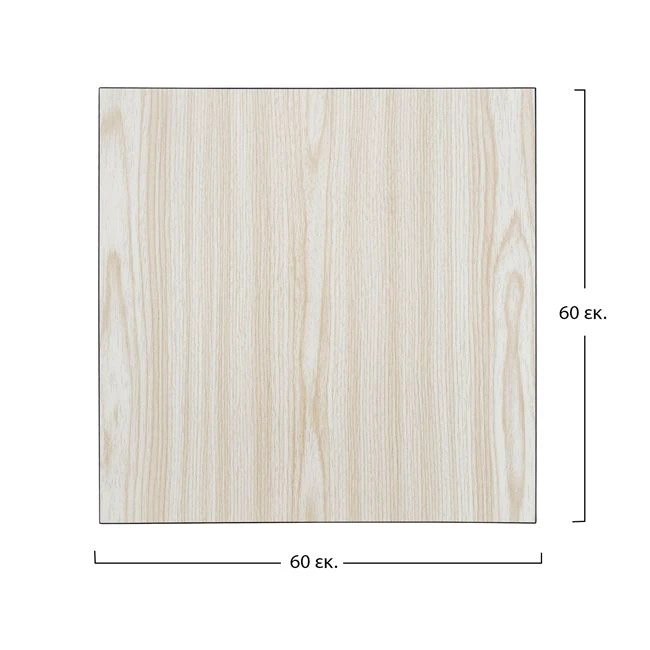 ΕΠΙΦΑΝΕΙΑ ΤΡΑΠΕΖΙΟΥ ΑΠΟ MDF 60Χ60 εκ. HM8437.03 ΔΡΥΣ ΜΑΥΡΟ