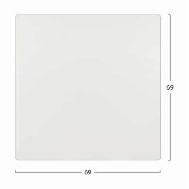 ΕΠΙΦΑΝΕΙΑ ΤΡΑΠΕΖΙΟΥ HPL HM5838.02 ΛΕΥΚΗ 69X69 εκ. ΠΑΧΟΥΣ 12mm.