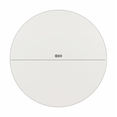 ΕΠΙΦΑΝΕΙΑ ΤΡΑΠΕΖΙΟΥ HPL HM5842.02 ΛΕΥΚΗ Φ69 εκ. ΠΑΧΟΥΣ 12mm.