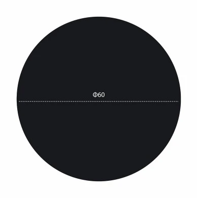 ΕΠΙΦΑΝΕΙΑ ΤΡΑΠΕΖΙΟΥ HPL HM5841.01 ΜΑΥΡΗ Φ60 εκ. ΠΑΧΟΥΣ 12mm.