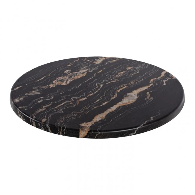 ΕΠΙΦΑΝΕΙΑ ΤΡΑΠΕΖΙΟΥ ΣΤΡΟΓΓΥΛΗ 5787 WERZALIT Φ60 BLACK GOLD MARBLE HM5227.15