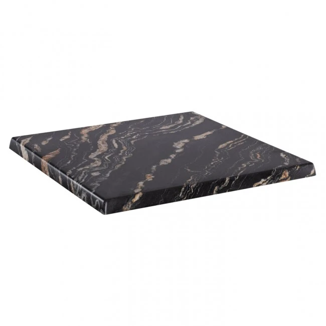 ΕΠΙΦΑΝΕΙΑ ΤΡΑΠΕΖΙΟΥ WERZALIT 80Χ80Χ3.5εκ. BLACK GOLD MARBLE HM5231.15