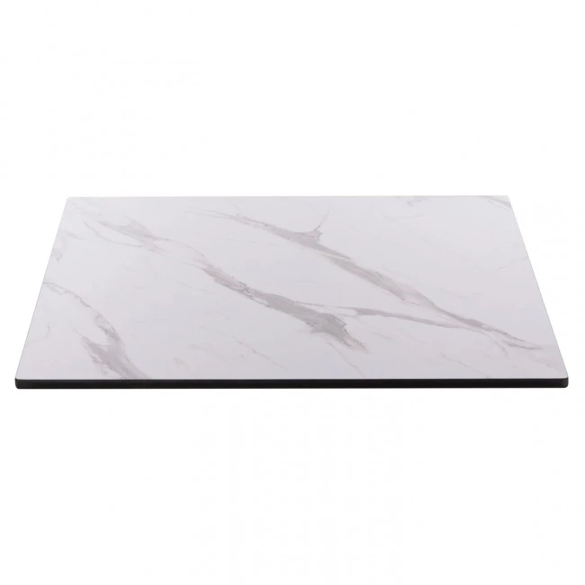 ΕΠΙΦΑΝΕΙΑ ΤΡΑΠΕΖΙΟΥ HPL GLOSSΥ HM6363.01 ΤΕΤΡΑΓΩΝΗ COMPACT ΛΕΥΚΟ ΜΑΡΜΑΡΟ 60x60x1.5εκ