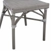 ΚΑΡΕΚΛΑ ΑΛΟΥΜΙΝΙΟΥ KASON BAMBOO LOOK ΠΑΤΙΝΑ ΓΚΡΙ ΜΕ TEXTLINE 45x57x88 εκ. HM5109