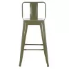 ΣΚΑΜΠΟ ΜΕΣΑΙΟΥ ΥΨΟΥΣ ΜΕΤΑΛΛΙΚΟ MELITA ΣΕ DARK OLIVE GREEN HM8574.03 42x42x98 cm.