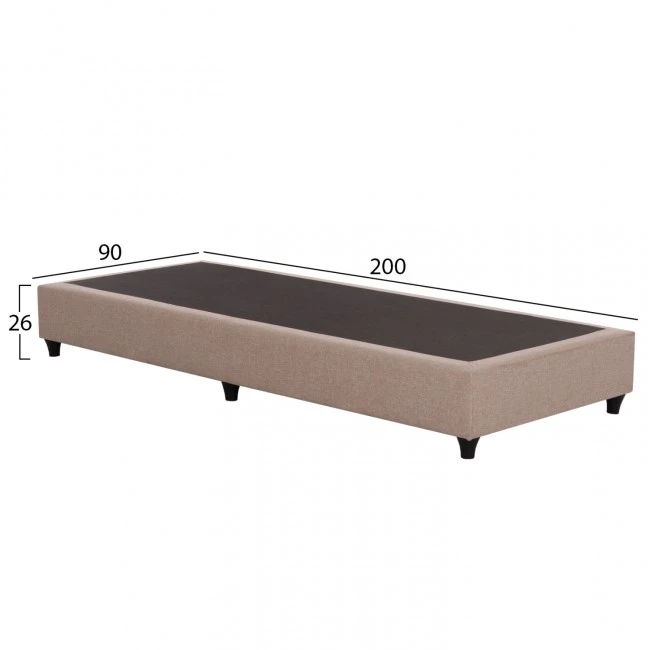 ΚΡΕΒΑΤΙ-ΥΠΟΣΤΡΩΜΑ SIGGY HM722.30 ΧΩΡΙΣ ΑΠΟΘ.ΧΩΡΟ--ΜΠΕΖ ΥΦΑΣΜΑ--ΓΙΑ 90Χ200εκ.