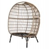 ΠΟΛΥΘΡΟΝΑ ΦΩΛΙΑ MIAMI 2 ΑΤΟΜΩΝ ΤΥΠΟΥ RATTAN HM5870.01 130x80x157Υ εκ.