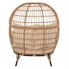 ΠΟΛΥΘΡΟΝΑ ΦΩΛΙΑ MIAMI 2 ΑΤΟΜΩΝ ΤΥΠΟΥ RATTAN HM5870.01 130x80x157Υ εκ.