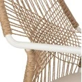 ΠΟΛΥΘΡΟΝΑ ΑΛΟΥΜΙΝΙΟΥ TROTTER HM5865.12 ΛΕΥΚΟΣ ΣΚΕΛΕΤΟΣ ΜΕ WICKER ΜΠΕΖ & ΛΕΥΚΟ ΜΑΞΙΛΑΡΙ