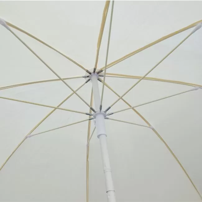 ΟΜΠΡΕΛΑ ΘΑΛΑΣΣΗΣ RANDALL 2.20μ HM6015.01 ΛΕΥΚΗ 8 ΑΚΤΙΝΕΣ FIBERGLASS