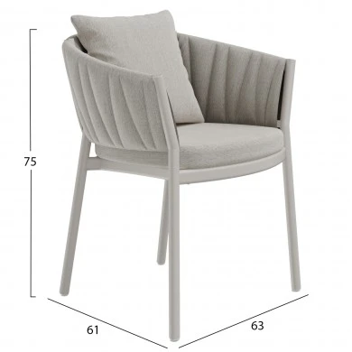 ΠΟΛΥΘΡΟΝΑ ΤΡΑΠΕΖΑΡΙΑΣ SHANKS HM6207.01 ΣΚΟΥΡΟ ΓΚΡΙ ΑΛΟΥΜ. & OLEFIN ΥΦΑΣΜΑ 62x60x75-80Υεκ