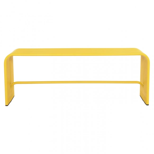 ΠΑΓΚΑΚΙ 2-ΘΕΣΙΟ ΣΕΙΡΑ INTREPID HM6327.06 ΑΛΟΥΜΙΝΙΟ ΣΕ ΚΙΤΡΙΝΟ ΧΡΩΜΑ 109,5x37,5x40,5Υεκ.